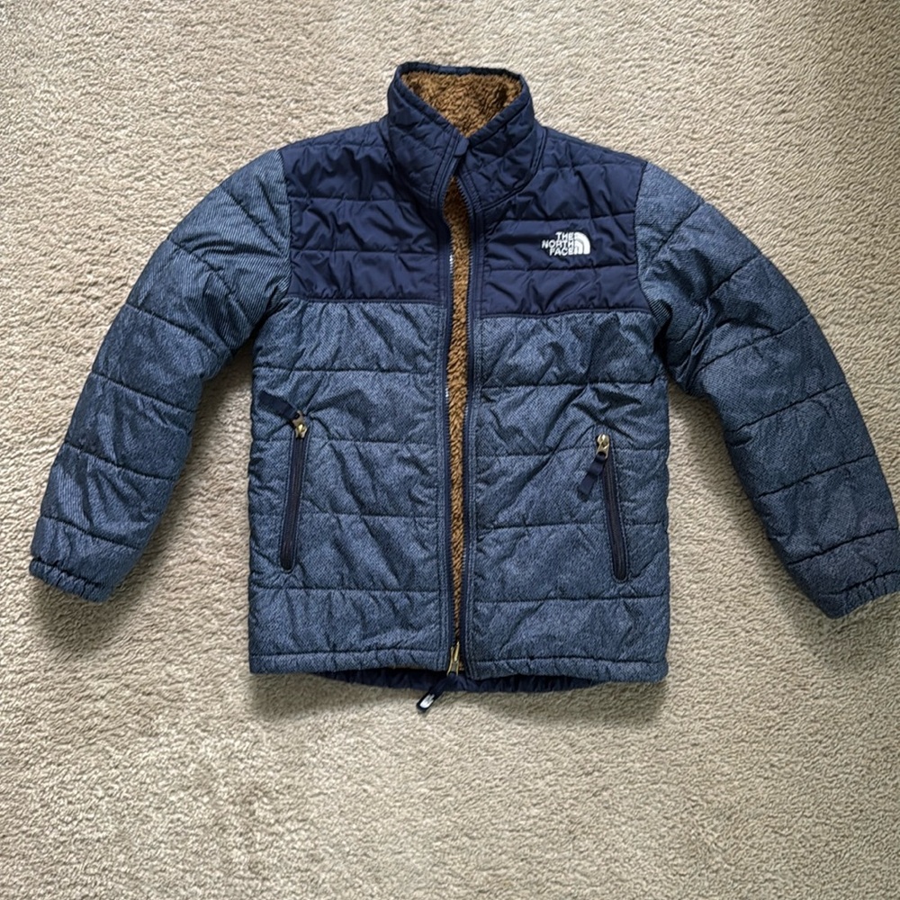 Reversible Boy The North Face Jacket Size Small, Boys 8
